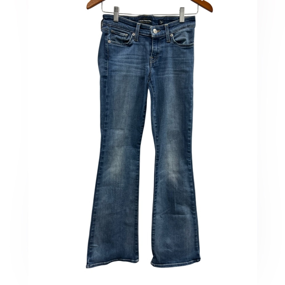 Lucky Brand Dark Blue Flare Jeans 0/25 Ankle Demin